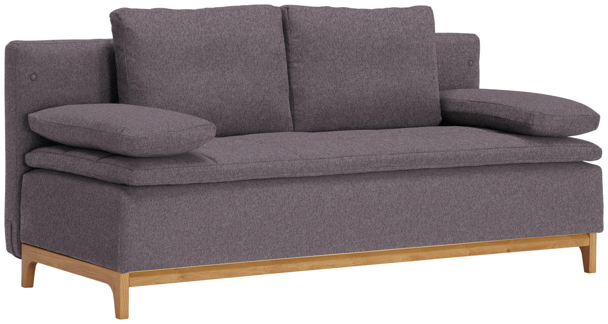 SCHLAFSOFA in Textil Grau  - Grau, Modern, Holz/Textil (200/96/88cm) - Joka