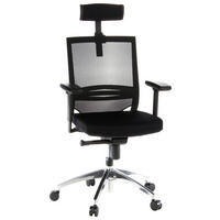 VRTLJIVI STOL tekstil, umetna masa črna  - črna, Moderno, kovina/umetna masa (59/108/49cm) - MID.YOU