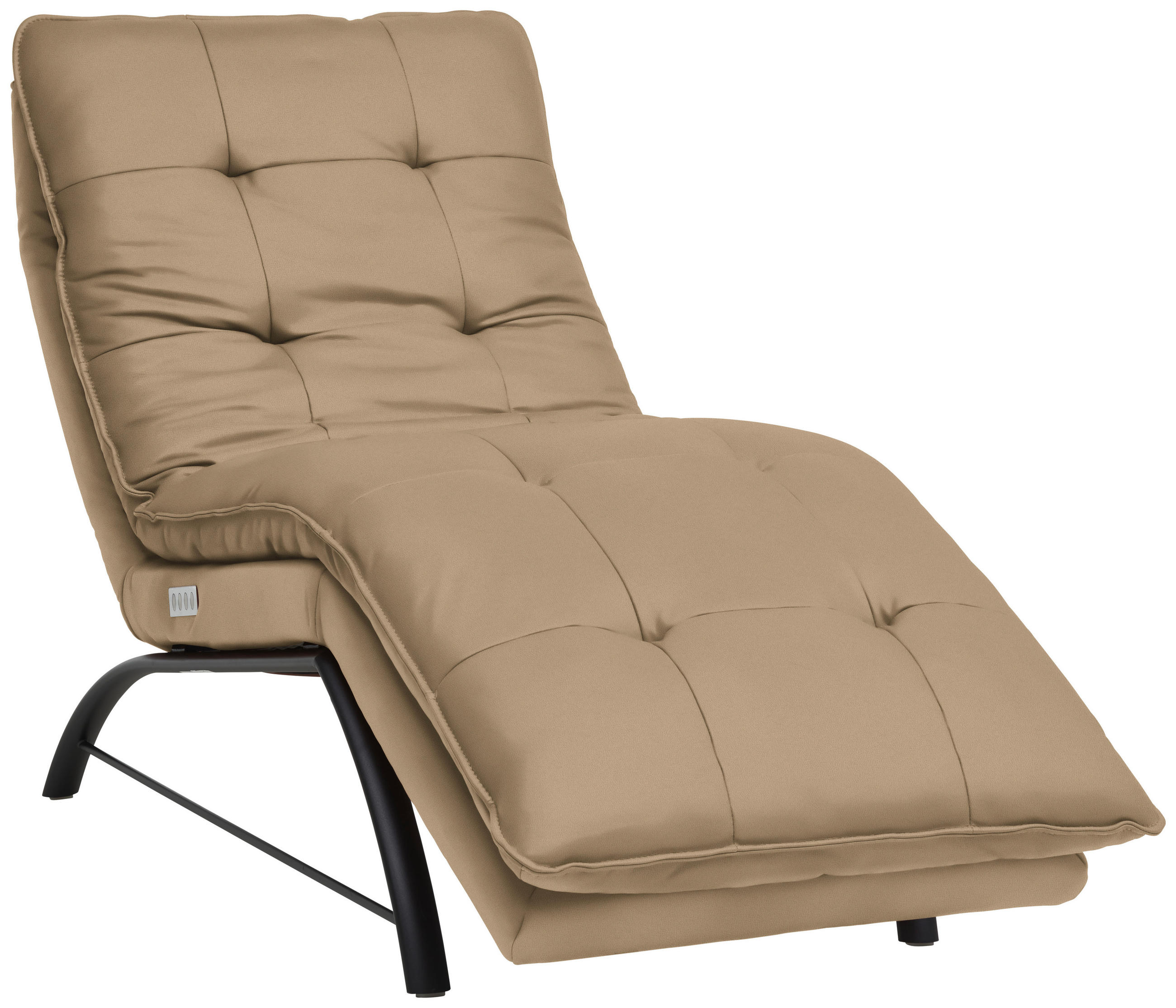 LIEGE in Echtleder Hellbraun  - Hellbraun/Schwarz, Design, Leder/Metall (75/110/190cm) - Chilliano