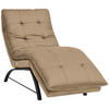 LIEGE in Echtleder Hellbraun  - Hellbraun/Schwarz, Design, Leder/Metall (75/110/190cm) - Chilliano