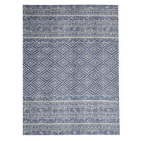 HANDWEBTEPPICH Wohnzimmer 120/170 cm Hellblau rechteckig  - Hellblau, Basics, Textil (120/170cm) - Kayoom