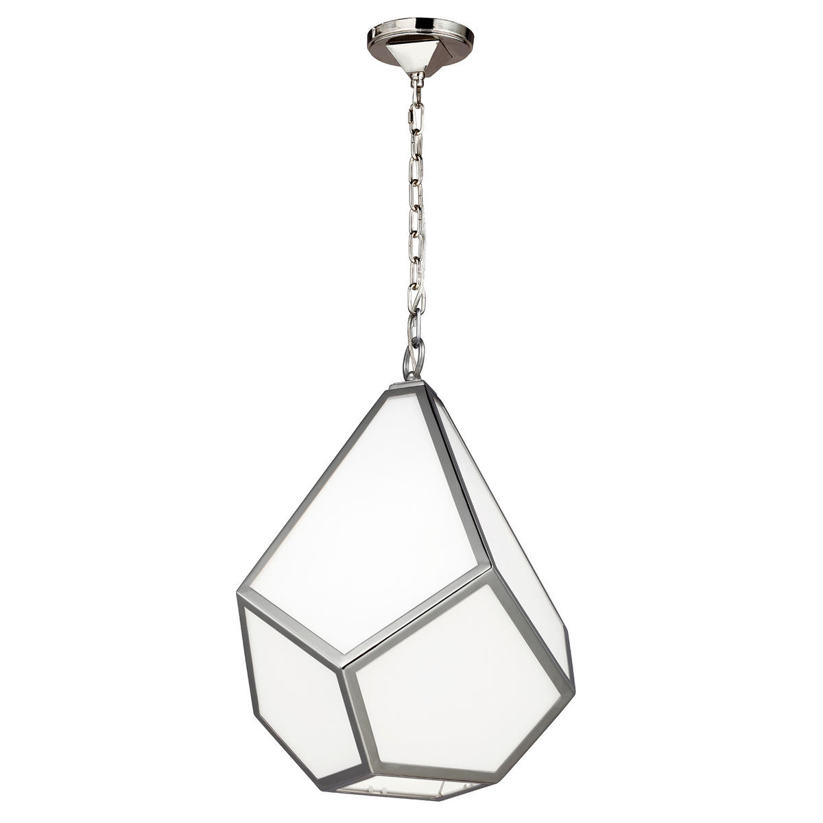 HÄNGELEUCHTE Elstead Diamond 49.5 /64.8 cm   - Nickelfarben, Basics, Metall (49.5 /64.8cm) - Elstead Lighting