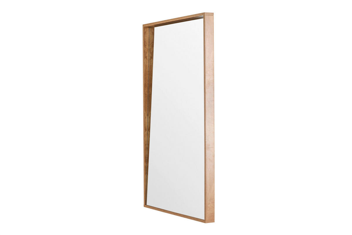 DEKOSPIEGEL 125/196/10 cm    in rechteckig  - Beige, MODERN, Glas/Holz (125/196/10cm) - Livetastic