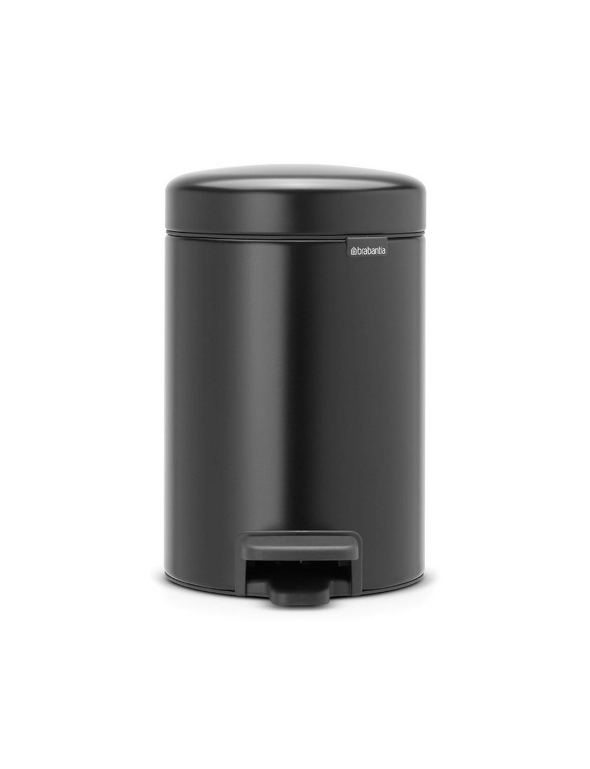 ABFALLEIMER 3 l  Metall  - Schwarz, Basics, Kunststoff/Metall (16,8/26,4/23,5cm)