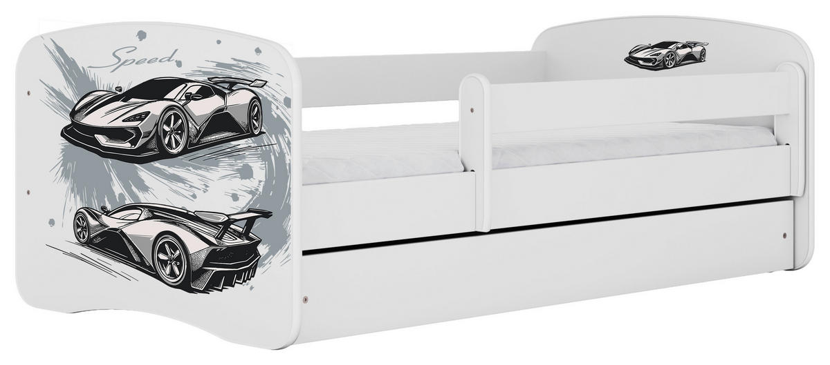 KINDER-/JUNIORBETT - Birkefarben/Weiß, MODERN, Holz/Holzwerkstoff (80/160cm) - MID.YOU