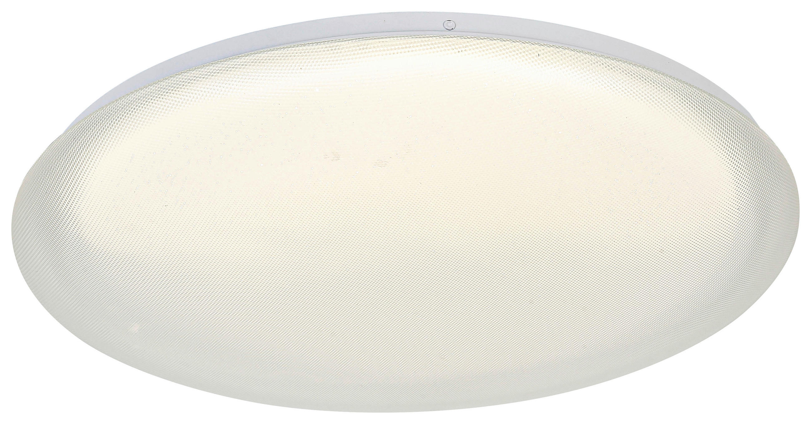 DECKENLEUCHTE 50/8 cm   - Transparent/Weiß, Trend, Kunststoff/Metall (50/8cm) - Novel