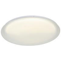 DECKENLEUCHTE 50/8 cm   - Transparent/Weiß, Trend, Kunststoff/Metall (50/8cm) - Novel