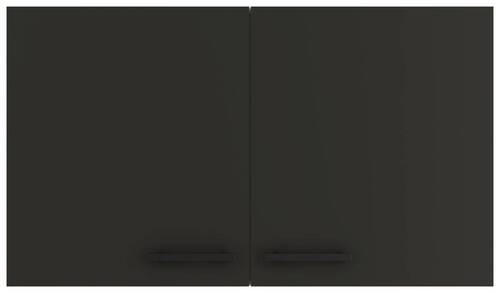 KÜCHENOBERSCHRANK 100/57,6/34,6 cm  in Anthrazit  - Anthrazit/Schwarz, Basics, Holzwerkstoff/Metall (100/57,6/34,6cm) - Optifit
