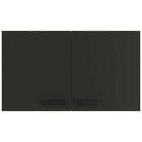 KÜCHENOBERSCHRANK 100/57,6/34,6 cm  in Anthrazit  - Anthrazit/Schwarz, Basics, Holzwerkstoff/Metall (100/57,6/34,6cm) - Optifit