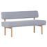 SITZBANK 160/87/58 cm in Hellgrau - Buchefarben/Hellgrau, KONVENTIONELL, Holz/Textil (160/87/58cm) - Cantus SITZBANK 160/87/58 cm in Hellgrau - Buchefarben/Hellgrau, KONVENTIONELL, Holz/Textil (160/87/58cm) - Cantus