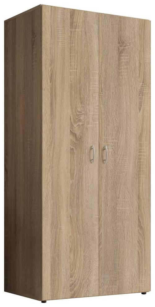 DREHTÜRENSCHRANK  in Sonoma Eiche  - Alufarben/Sonoma Eiche, KONVENTIONELL, Holzwerkstoff/Kunststoff (81/177/51cm) - Carryhome