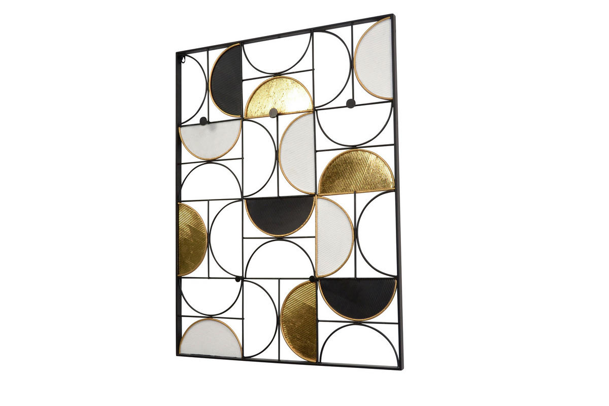 GARDEROBENPANEEL  in 5/76/101,5 cm  - Schwarz, Design, Metall (5/76/101,5cm) - MID.YOU