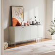 SIDEBOARD  in 160/75/40 cm  - Seidengrau, Design, Holzwerkstoff/Metall (160/75/40cm) - Xora