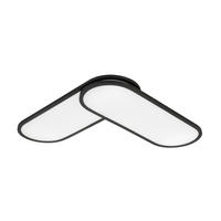 LED PANEL, 111,4/25/7,1 cm - čierna, Design, kov/plast (111,4/25/7,1cm) - Novel