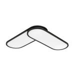 LED-PANEEL 111,4/25/7,1 cm  - Schwarz, Design, Kunststoff/Metall (111,4/25/7,1cm) - Novel