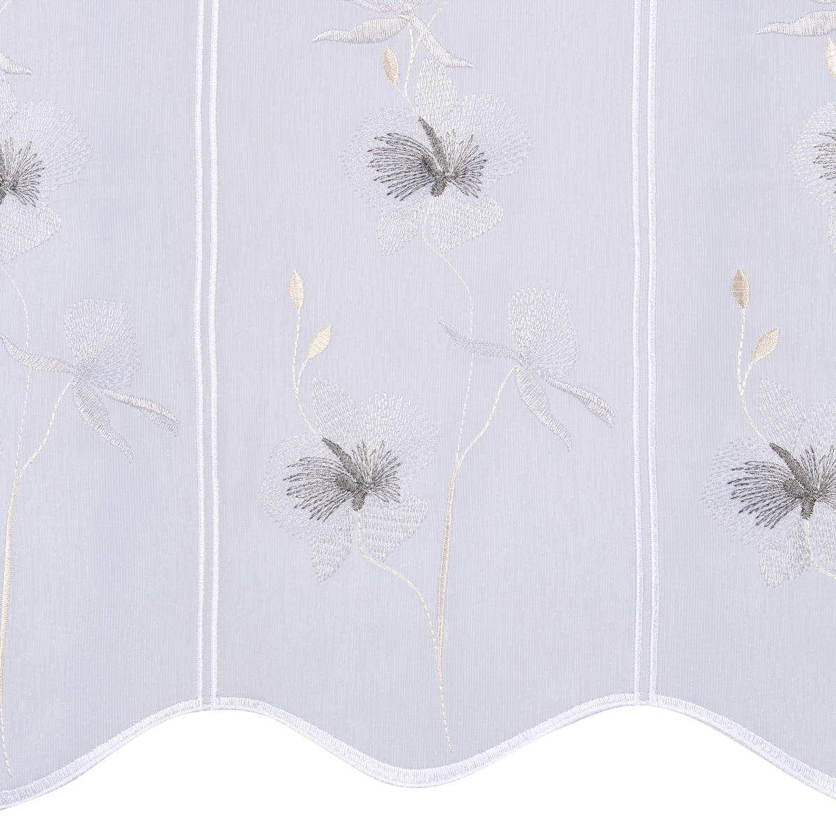 KURZGARDINE    145/60 cm  - Beige/Grau, Natur, Textil (145/60cm) - Esposa