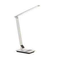 LAMPA ZA RADNI STO  - boja aluminijuma, Lajfstajl, metal/plastika (12,1/17,9/33cm) - Novel