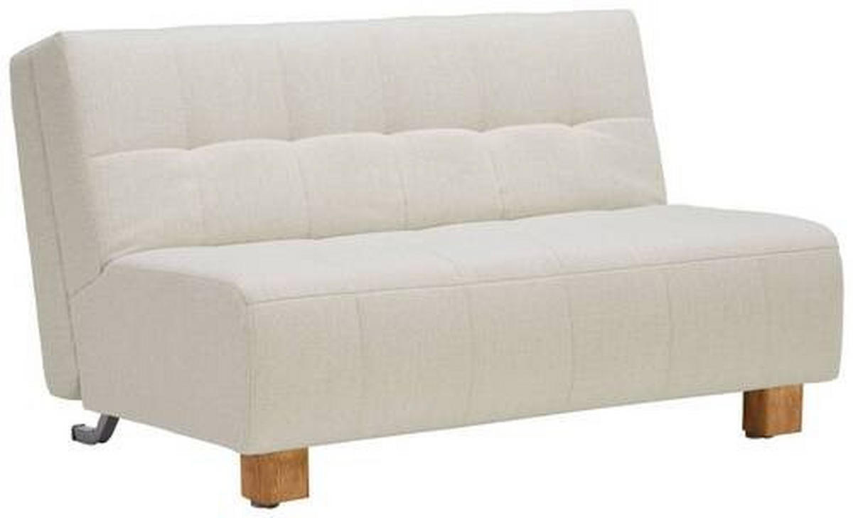 SOFA LEŽAJ bela  - bela/prirodna boja, Dizajnerski, tekstil/drvo (145/92/102cm) - Novel