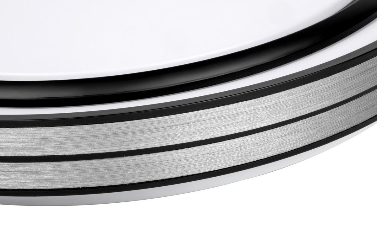 LED PLAFONJERA - bela/crna, Osnovno, metal/plastika (49/7,5cm) - Novel