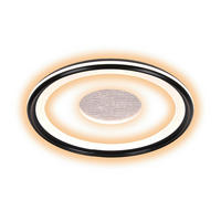 LED SVJETILJKA STROPNA  - crna, Design, metal (35/4,5/35cm)