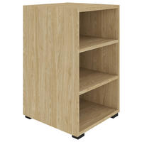 REGÁL, farba duba, 46/67/40 cm - čierna/farba duba, Konventionell, kompozitné drevo/plast (46/67/40cm) - Hom`in