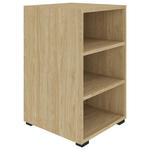 REGAL  46/67/40 cm Eichefarben  - Eichefarben/Schwarz, KONVENTIONELL, Holzwerkstoff/Kunststoff (46/67/40cm) - Hom`in