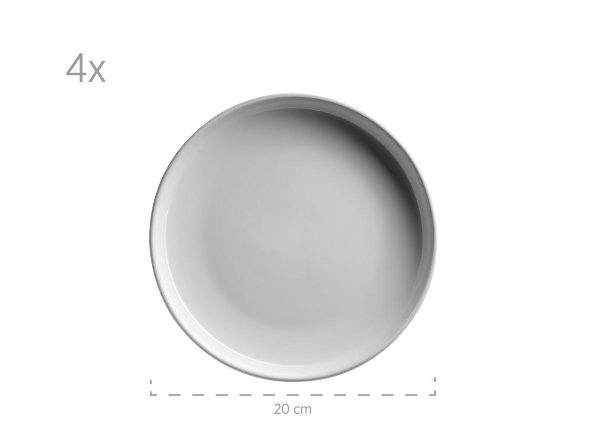 KOMBISERVICE 16-teilig Alenia  - Weiß, Basics, Keramik (32/31,5/30cm) - Mäser