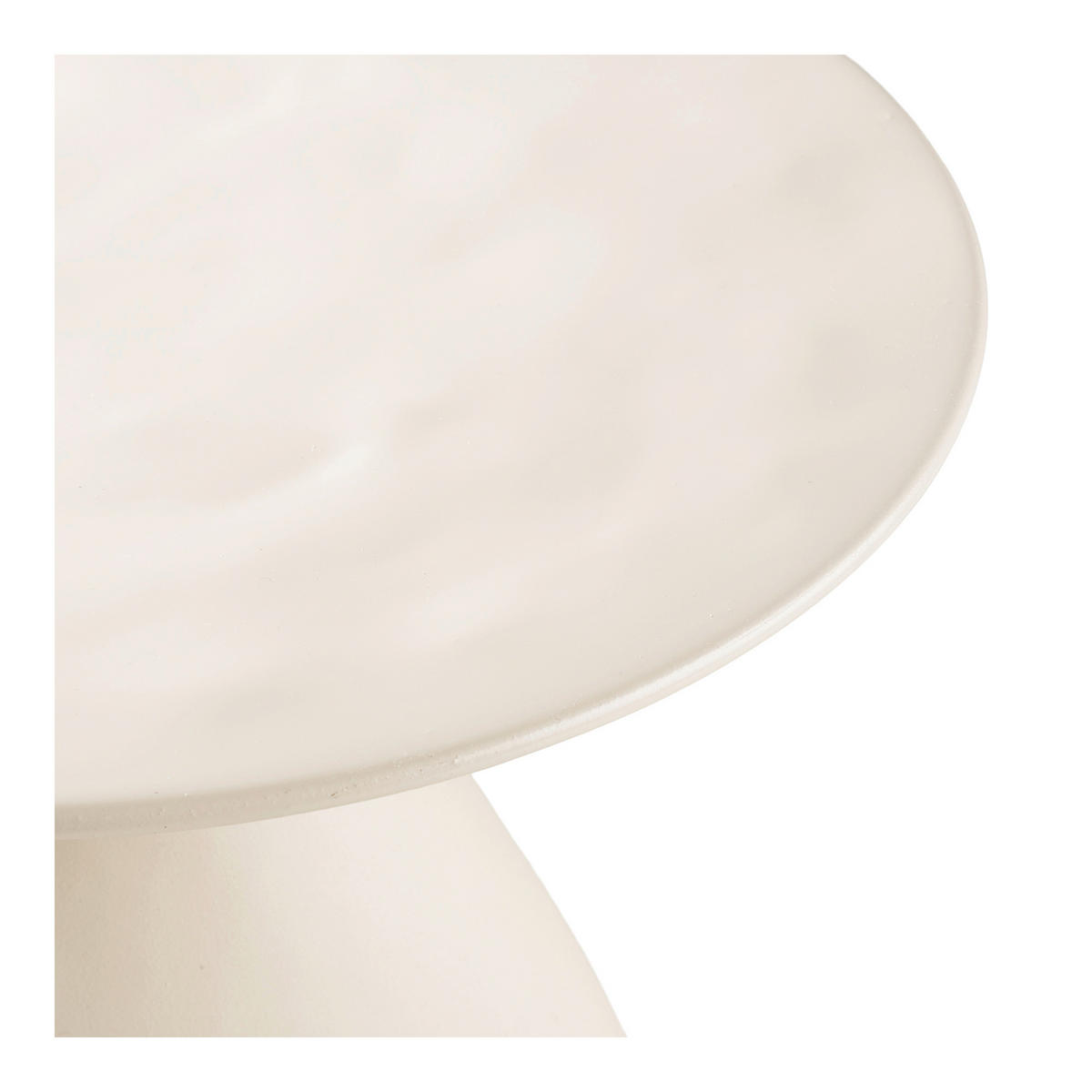 BEISTELLTISCH in Metall 36/36/40 cm  - Creme, Design, Metall (36/36/40cm) - MID.YOU