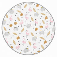 KINDERTEPPICH  Wohnzimmer 120/120 cm Beige rund  - Beige, Basics, Textil (120/120cm)