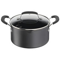 STEKGRYTA 20 cm  - svart/transparent, Design, metall/glas (20cm) - Tefal