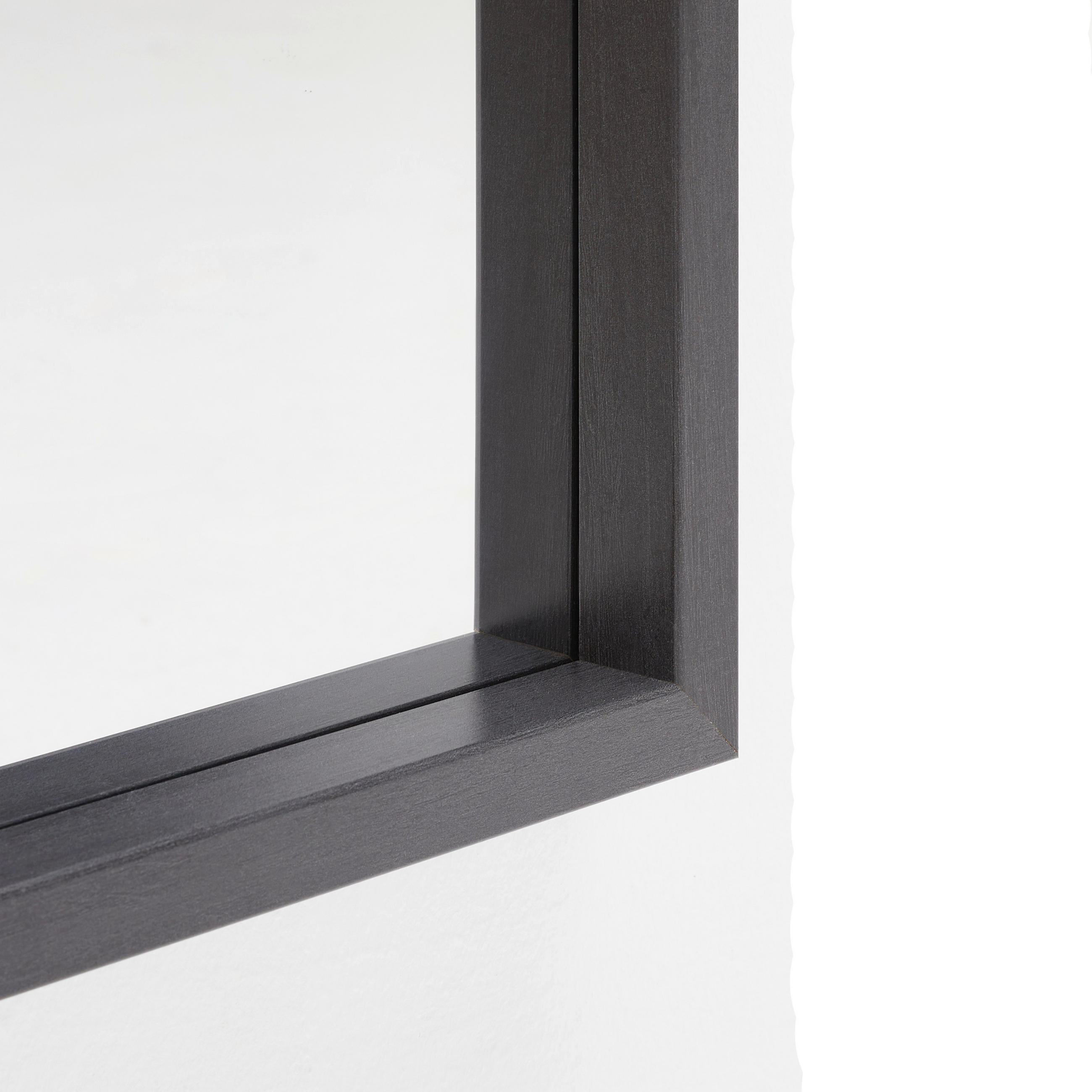 WANDSPIEGEL 33/138/4 cm    in rechteckig  - Schwarz, Design, Glas/Holzwerkstoff (33/138/4cm)
