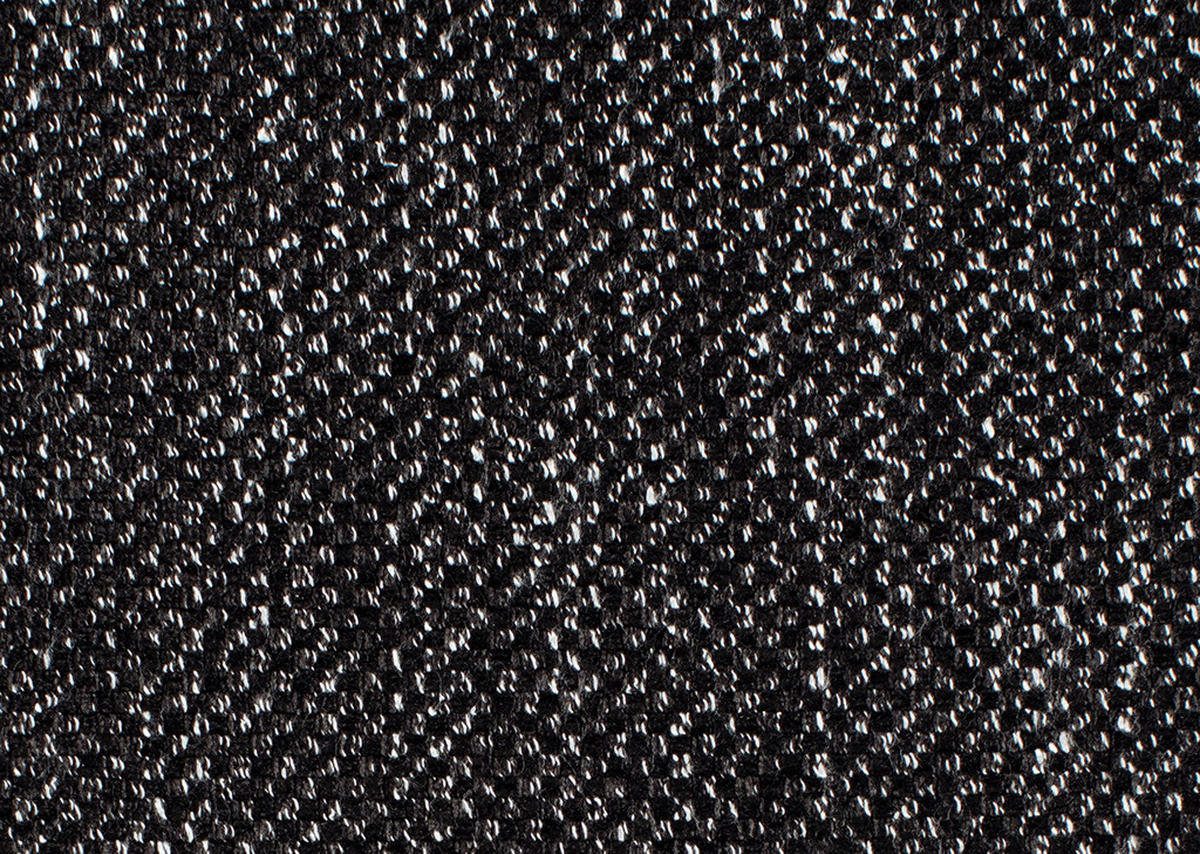 ECKSOFA in Flachgewebe Schwarz  - Schwarz, Modern, Textil/Metall (203/227cm) - Beldomo System