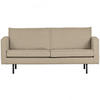 2,5-SITZER Rodeo Bouclé Beige  - Beige/Schwarz, Design, Textil/Metall (190/85/86cm) - Livetastic