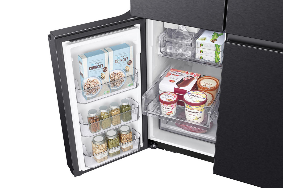 FRENCH-DOOR 91,2/177,9/72,3 cm  - Schwarz, Trend, Glas/Kunststoff (91,2/177,9/72,3cm) - Samsung