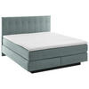 BOXSPRINGBETT 200/200 cm  in Hellgrau  - Hellgrau/Schwarz, Modern, Holzwerkstoff/Kunststoff (200/200cm) - Beldomo - Sleep