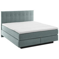 BOXSPRINGBETT 180/200 cm  in Hellgrau  - Hellgrau/Schwarz, Modern, Holzwerkstoff/Kunststoff (180/200cm) - Beldomo - Sleep