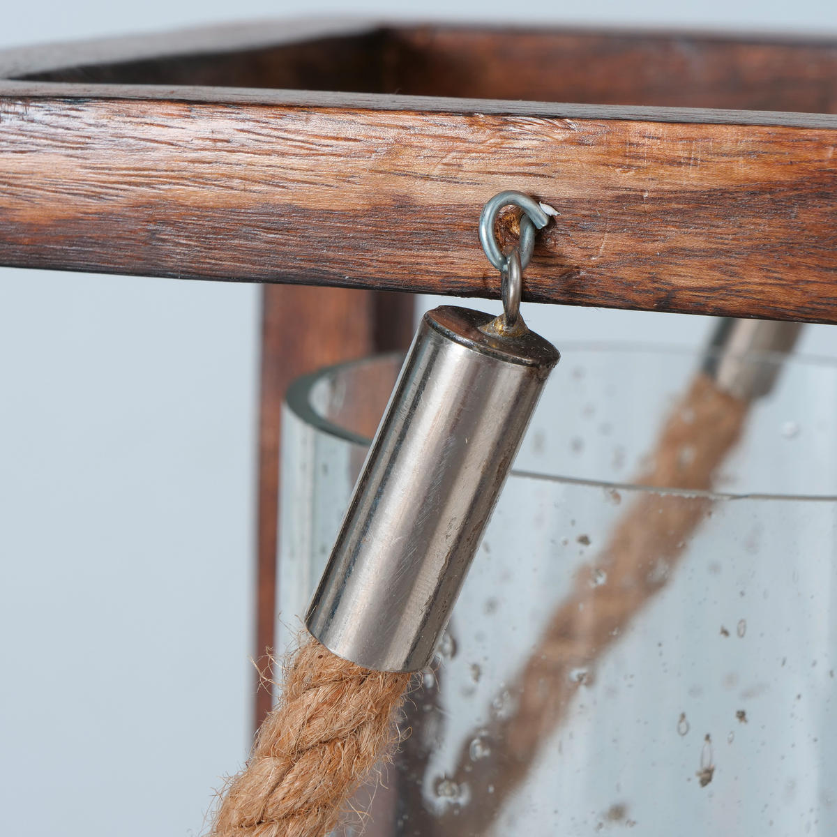 WINDLICHT  - Design, Glas/Holz (20/20/33cm) - Boltze Home