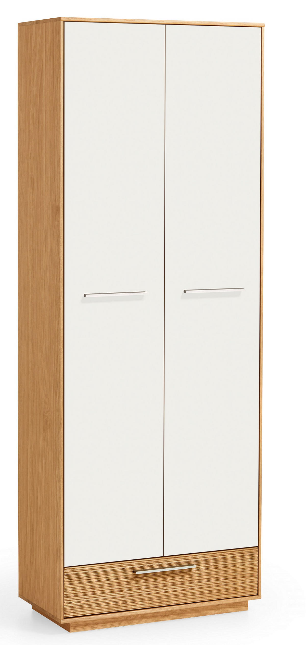 GARDEROBE 6-teilig  in 250/195/40 cm  - Eichefarben/Anthrazit, Design, Glas/Holz (250/195/40cm)