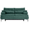 BOXSPRINGSOFA in Webstoff Grün  - Schwarz/Grün, Design, Textil/Metall (202/93/100cm) - Novel