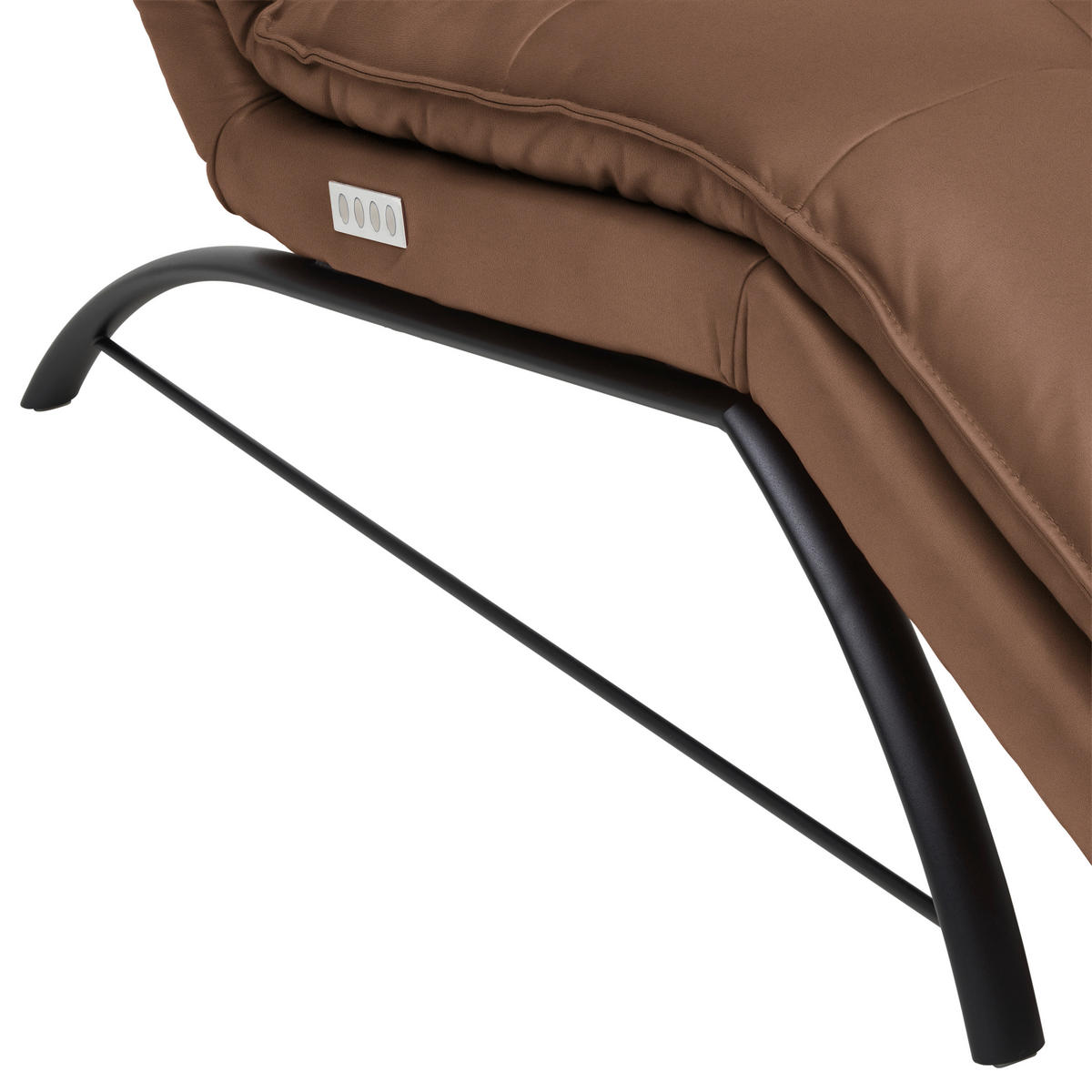 LIEGE Echtleder Braun  - Schwarz/Braun, Design, Leder/Metall (75/91/170cm) - Chilliano