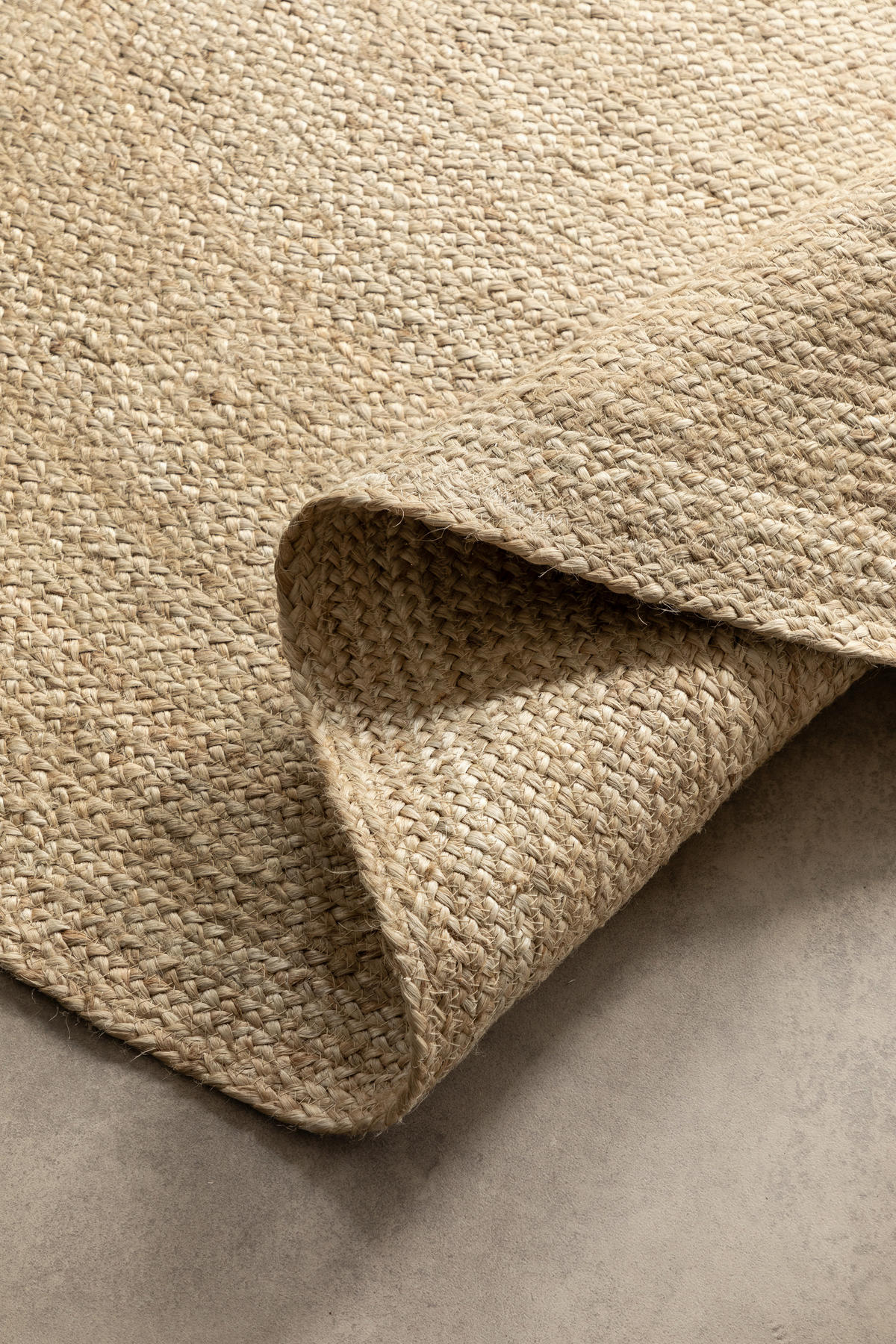 JUTETEPPICH 140 cm Jute Braided Champagner  - Champagner, Design, Textil (140cm)
