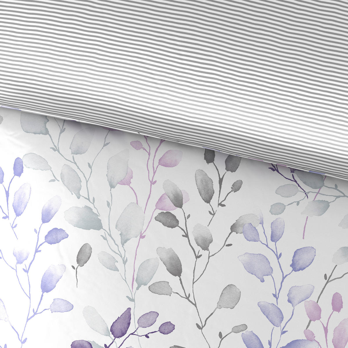 ÁGYNEMŰHUZAT-GARNITÚRA 140/200 cm  - lila/fehér, Konventionell, textil (140/200cm) - Esposa