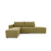 ECKSOFA LOOKS III Messingfarben Webstoff  - Messingfarben/Schwarz, Design, Kunststoff/Textil (287/229cm) - LOOKS by W.Joop