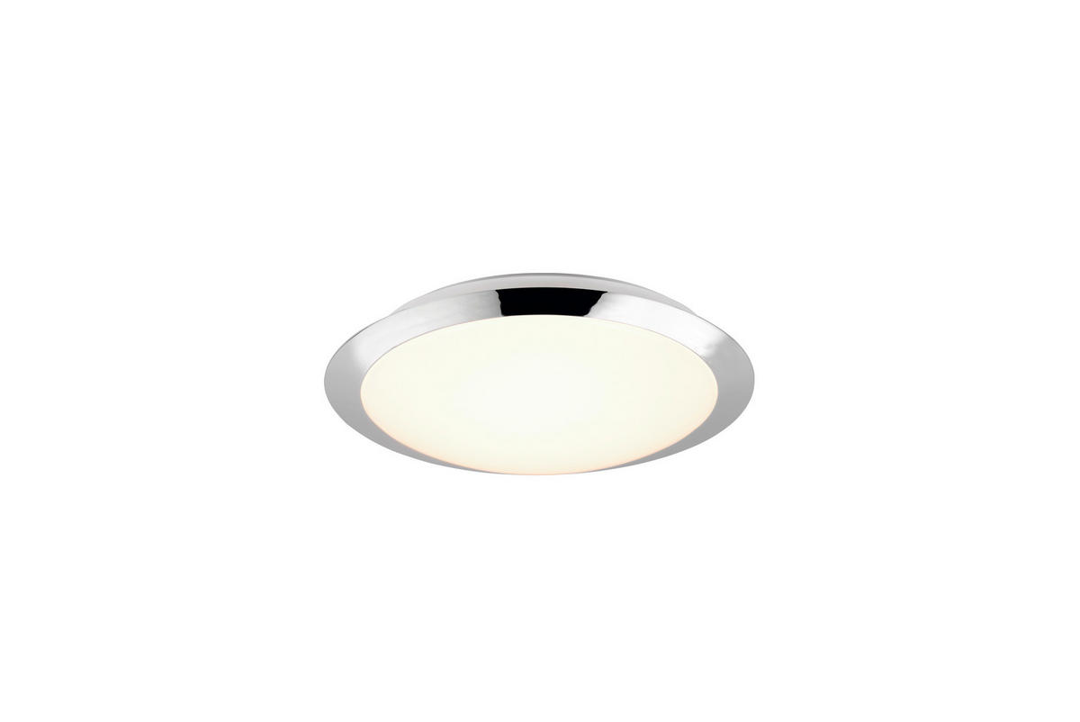 LED-DECKENLEUCHTE 29/8 cm   - Chromfarben/Weiß, Basics, Kunststoff (29/8cm) - Trio Leuchten