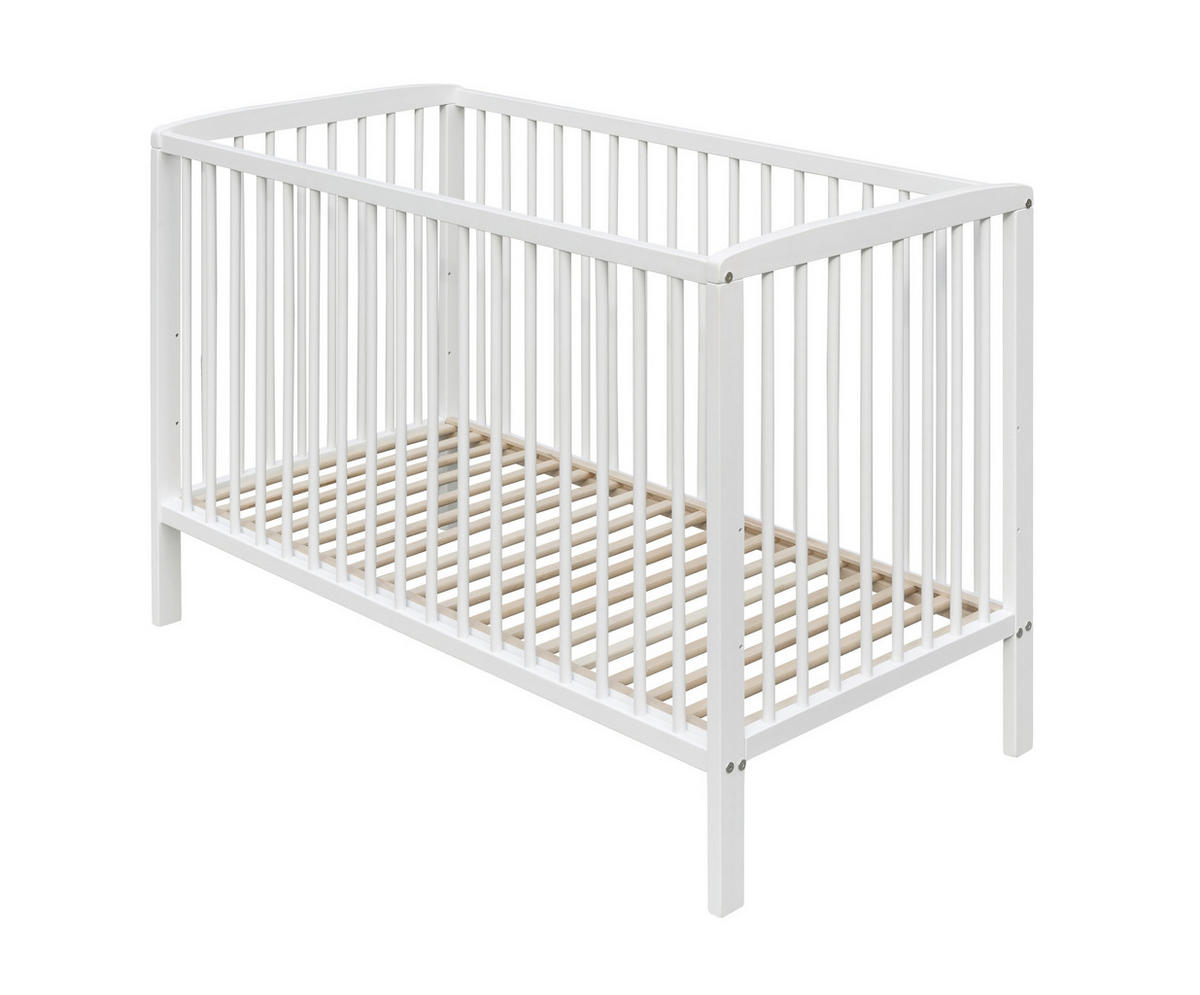 KREVETAC  Adrian  - bela, Osnovno, drvo (120/60/86cm) - My Baby Lou