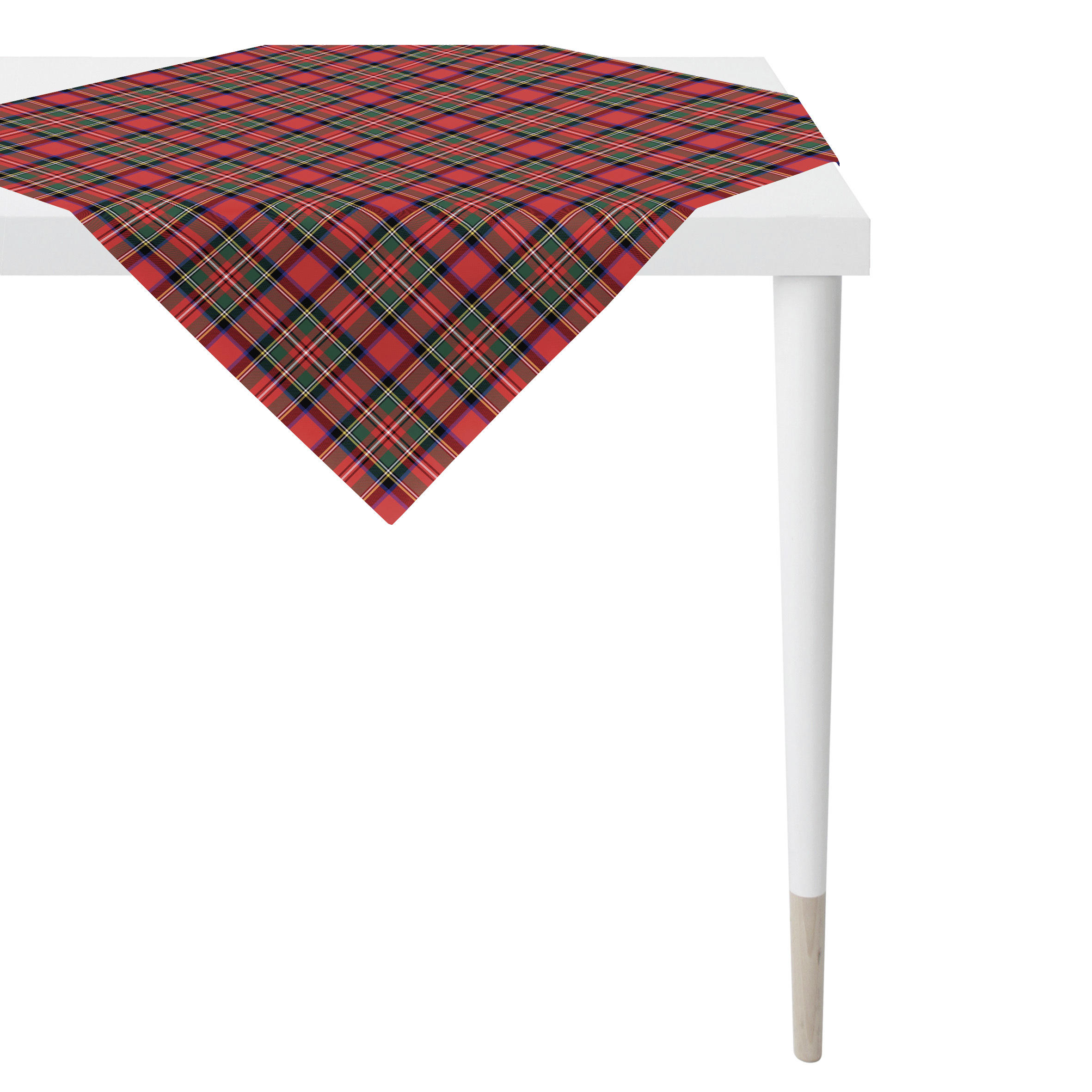 TISCHDECKE Winterwelt 85/85 cm  - Rot/Multicolor, KONVENTIONELL, Textil (85/85cm) - Landscape