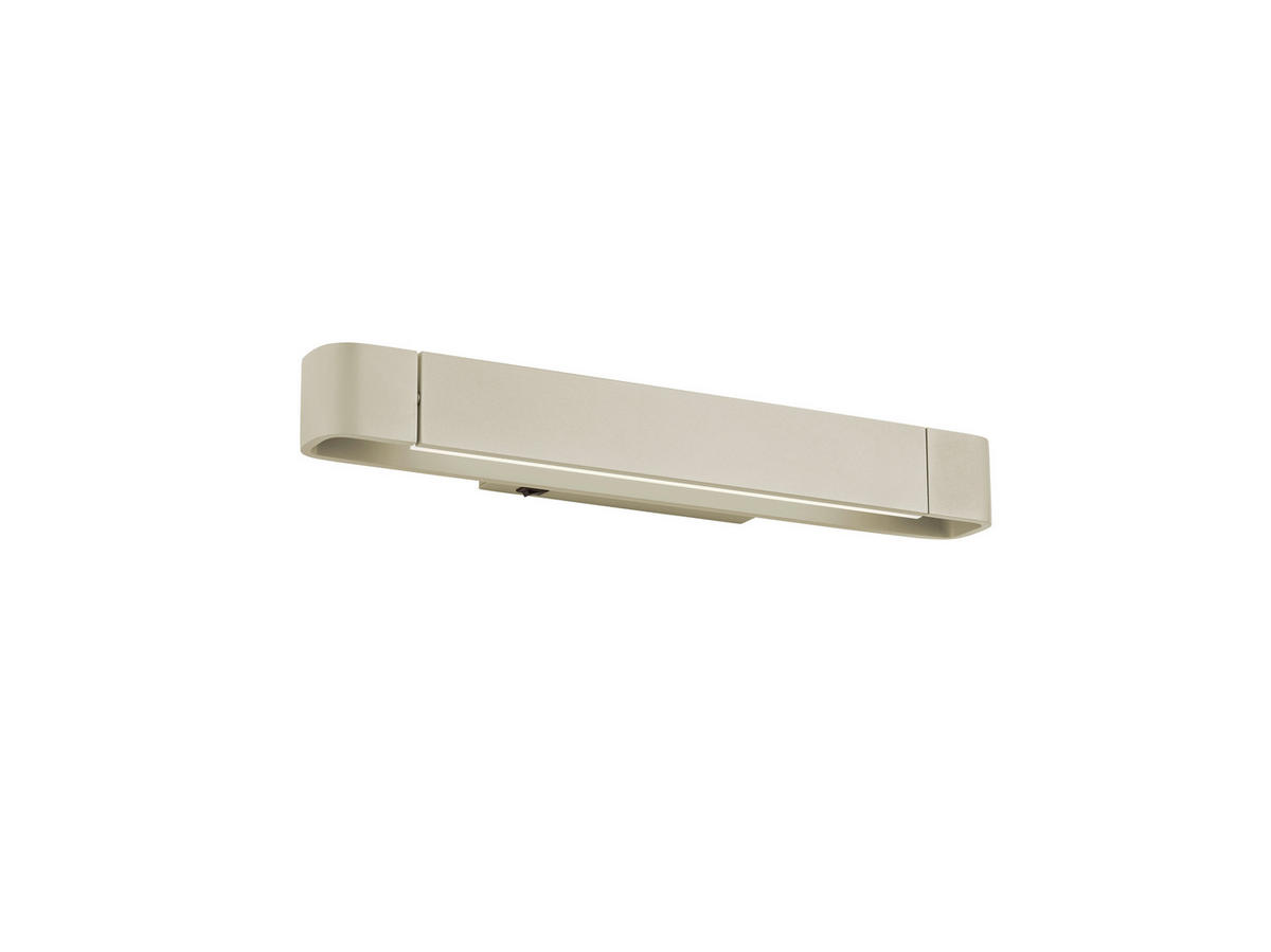 LED-WANDLEUCHTE   - Sandfarben, Design, Metall (9/40/5cm) - Hell