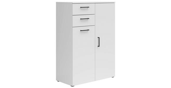 KOMMODE , 80/115/40 cm, 2 Schublade(n)  - Anthrazit/Schwarz, MODERN, Holzwerkstoff/Kunststoff (80/115/40cm) - Carryhome