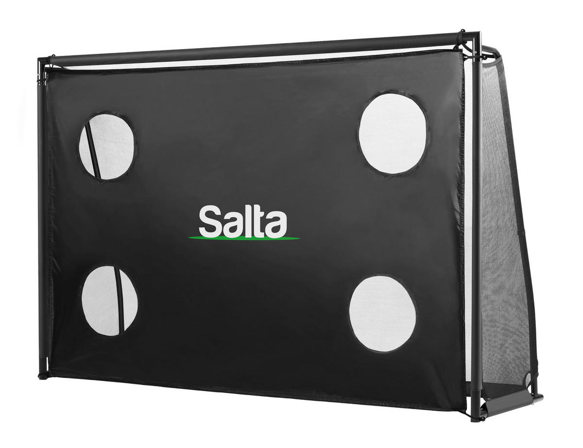 FUßBALLTOR - Schwarz, KONVENTIONELL, Kunststoff/Metall (300/200/90cm) - Salta