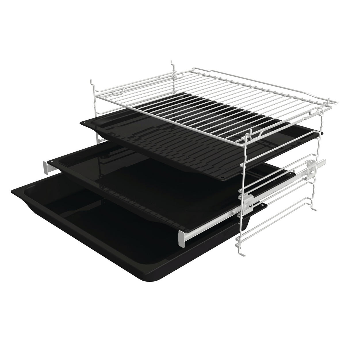 EINBAUBACKOFEN BPS 6737 E14BG  - Schwarz, Basics, Glas/Metall (59,5/59,5/56,4cm) - Gorenje